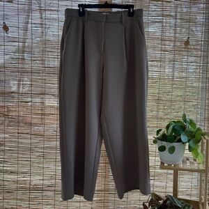 Abercrombie & Fitch Brown Wide Leg Trousers